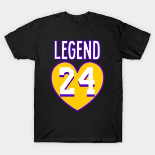 Legend 24 LA Basketball Design T-Shirt